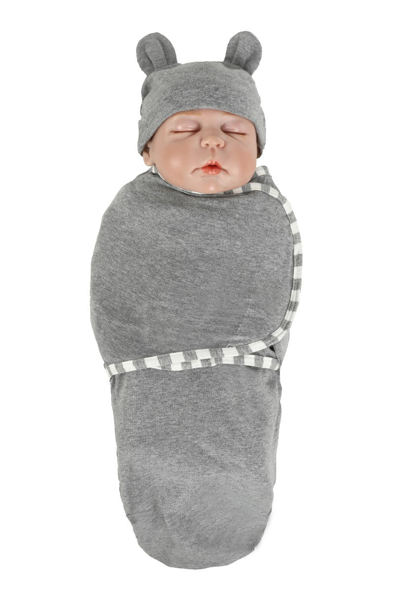 Newborn Swaddle Wrap & Hat Set