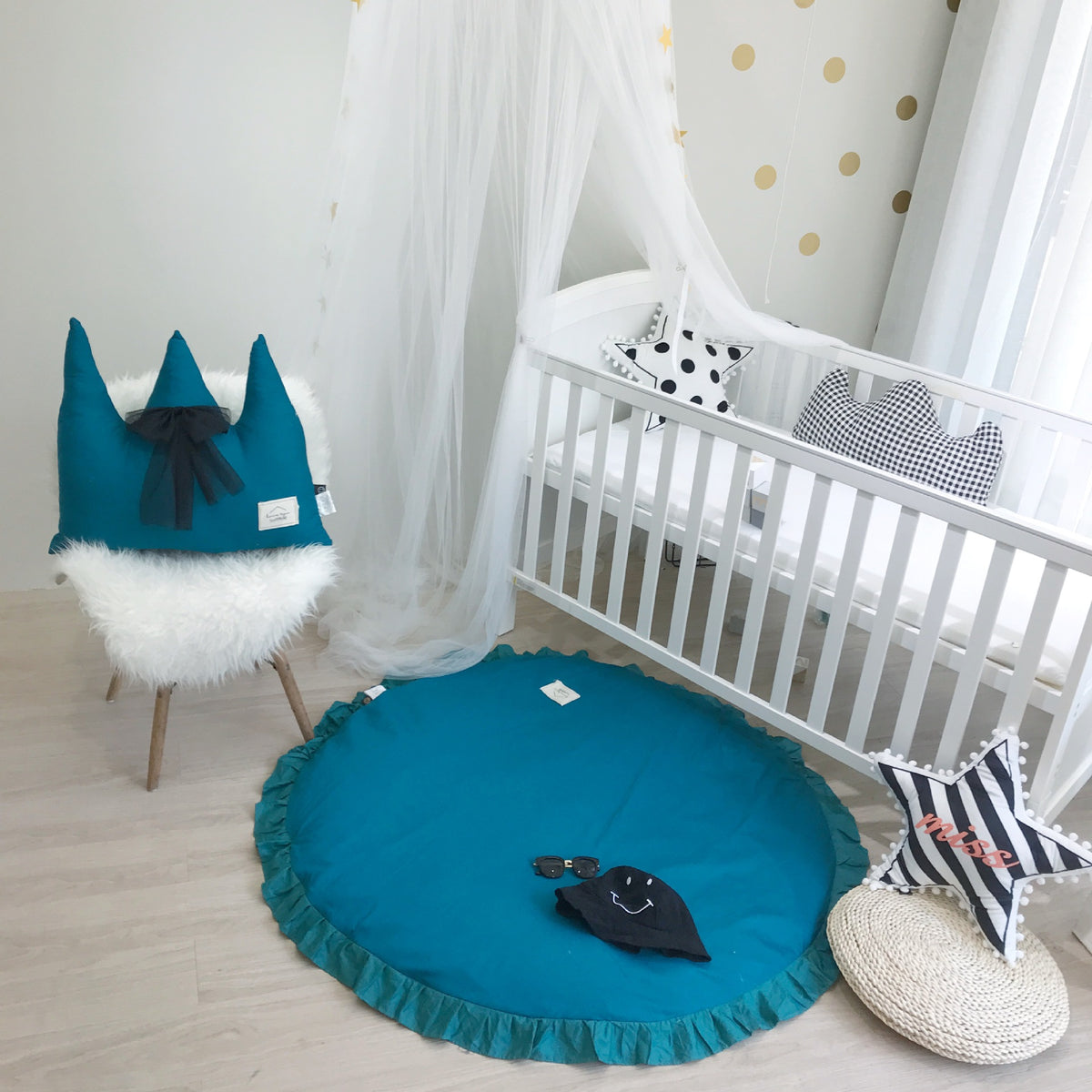 Round Ruffle Baby Play Mat