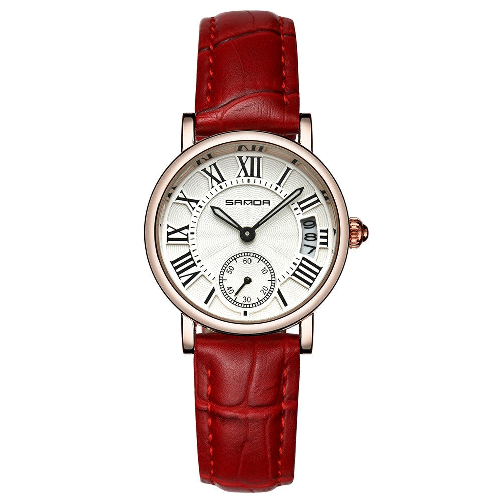Women's Classic Leather Strap Watch