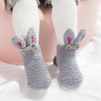 Coral Fleece Baby Socks Newborn Soft Rabbit