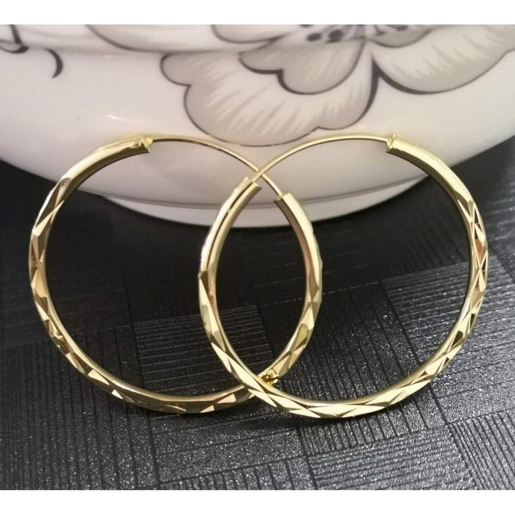 18k Gold Plated Hoop Earrings