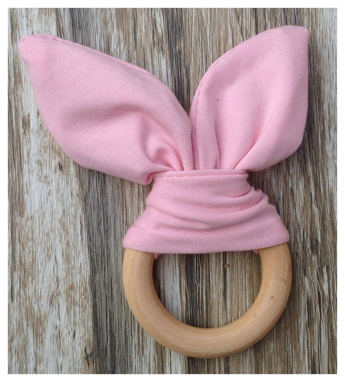 Handmade Wooden Bunny Teether