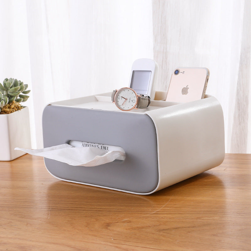 Desktop Tissue & Makeup Organizer