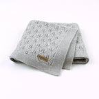 Leaf Knit Baby Blanket