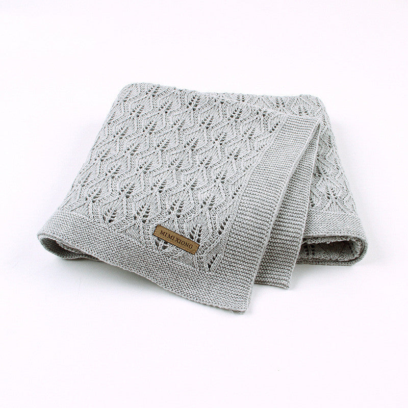 Leaf Knit Baby Blanket