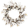 Cotton Twig Christmas Wreath