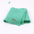 Leaf Knit Baby Blanket
