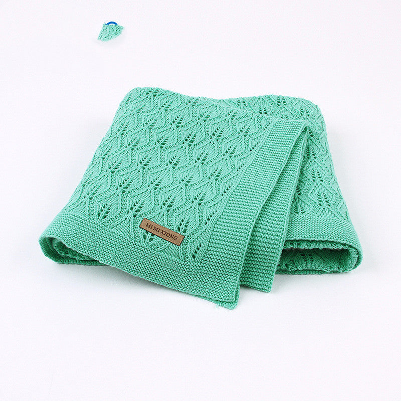 Leaf Knit Baby Blanket