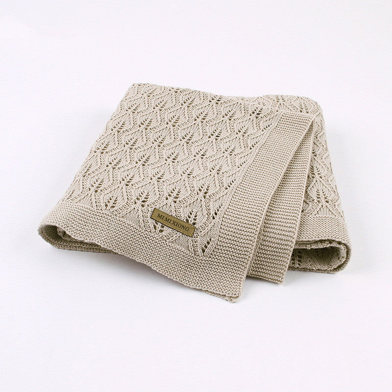 Leaf Knit Baby Blanket
