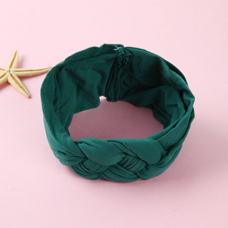 Nylon Headband Cross Chinese Knot Baby Hair