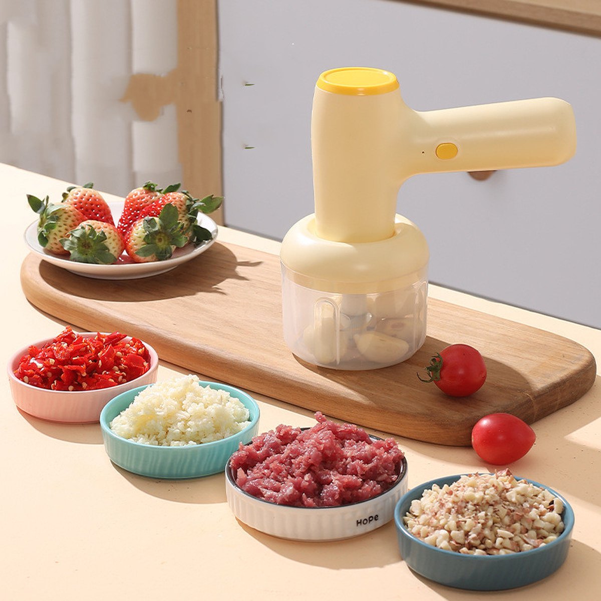 2-in-1 Electric Garlic Chopper
