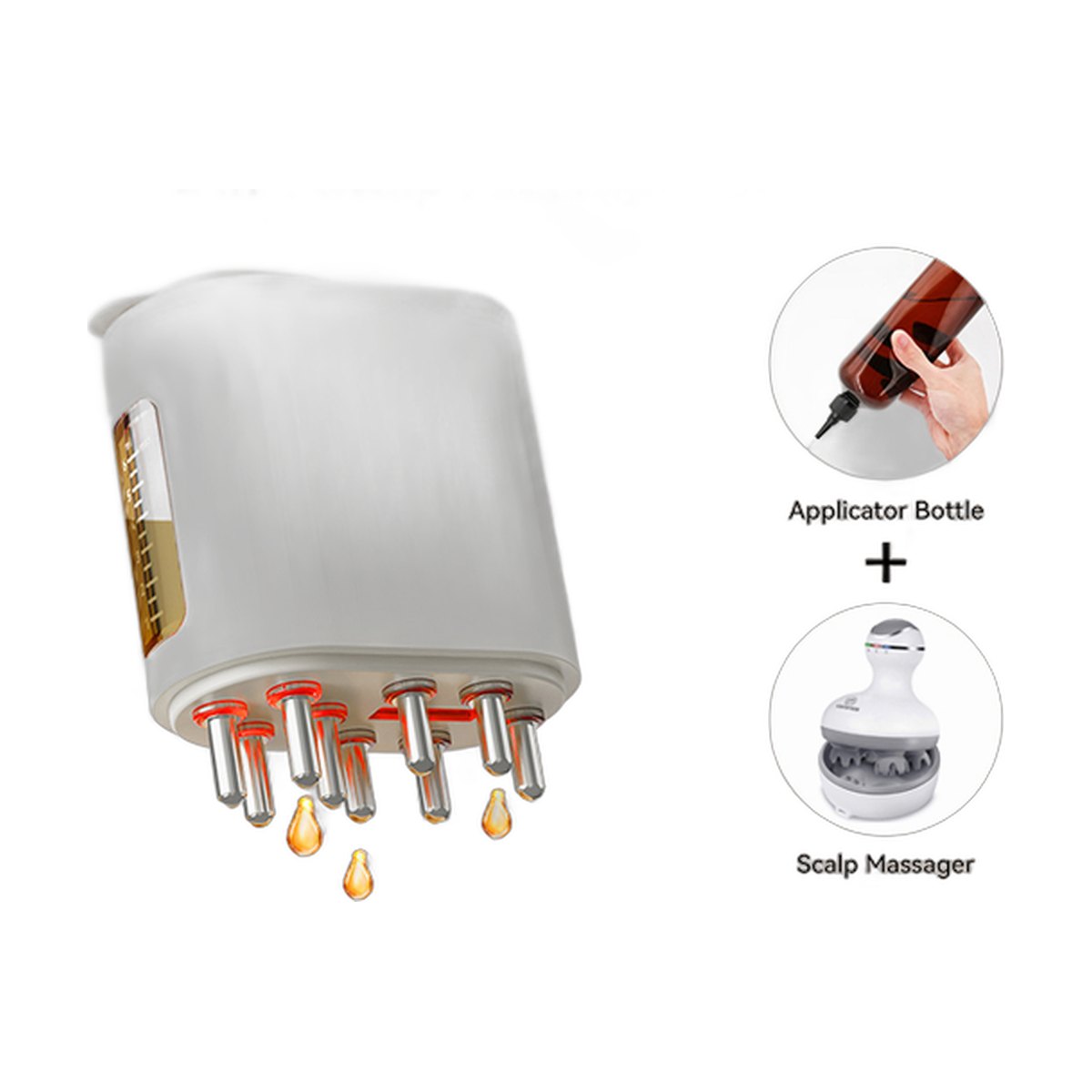 2-in-1 Scalp Massager & Oil Applicator