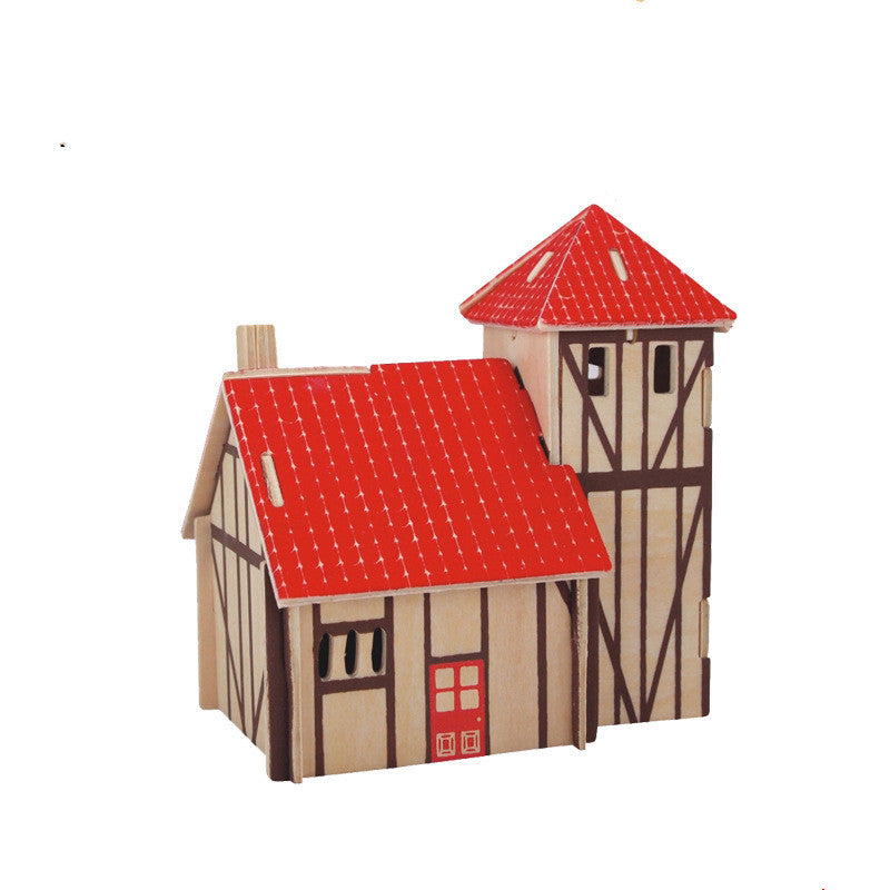 3D Puzzle Three-dimensional Wooden