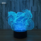 3D Motorcycle Desk Lamp