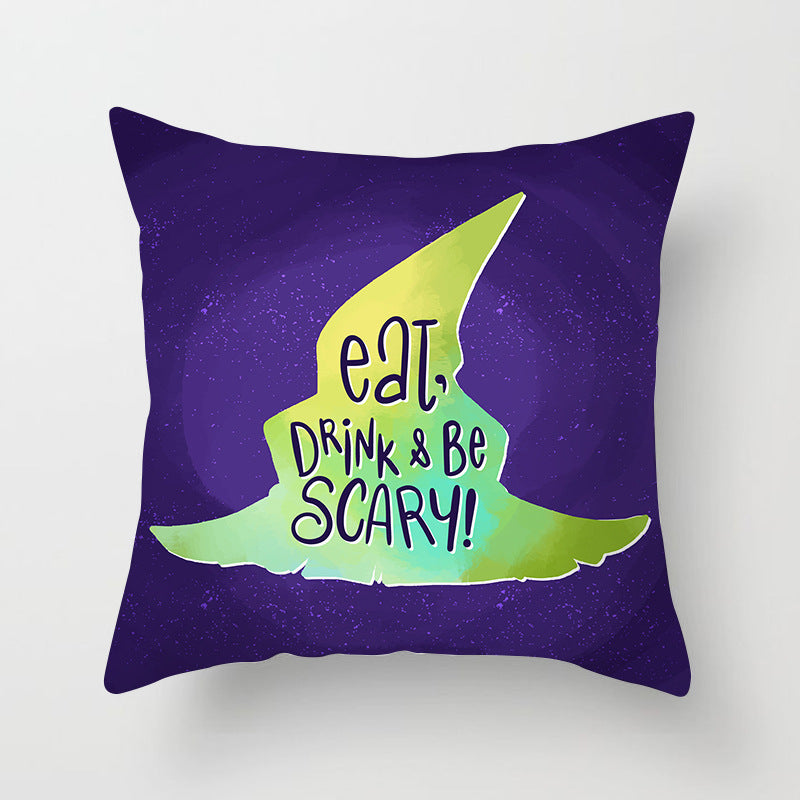 Printed Throw Pillow Cushion Cover