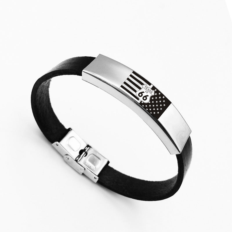 Titanium Steel Bangle Bracelet