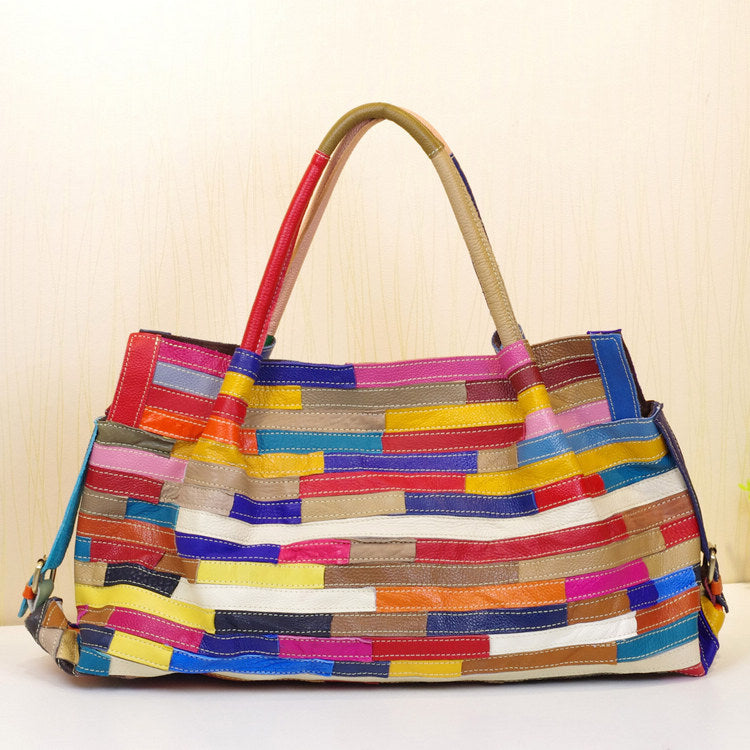 Striped Stitching Bag Shoulder