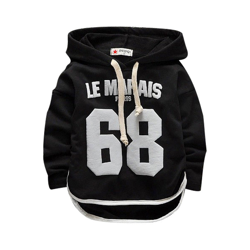 Cartoon Casual Digital Print Baby Hoodie