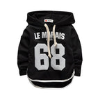 Cartoon Casual Digital Print Baby Hoodie