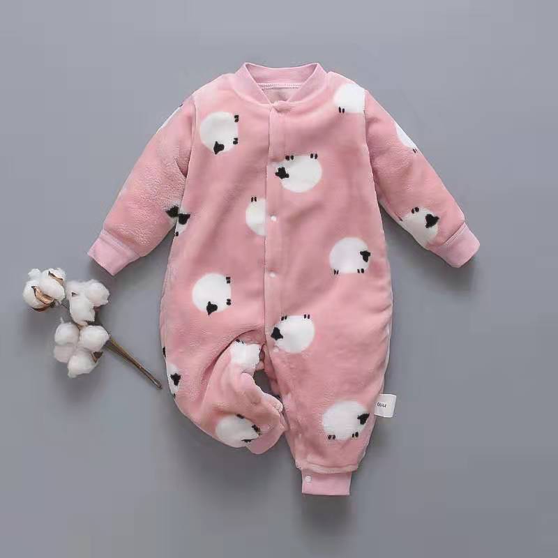 Flannel Baby Romper