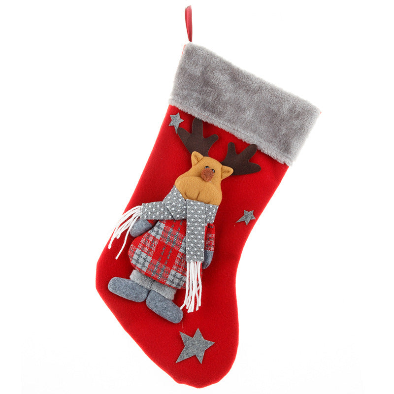 Large Gnome Christmas Stocking