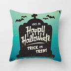 Printed Throw Pillow Cushion Cover