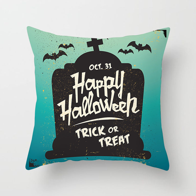Printed Throw Pillow Cushion Cover