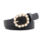 Leather Pearl Belt