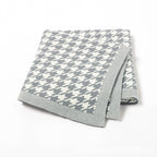 Houndstooth Knitted Baby Blanket