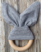 Handmade Wooden Bunny Teether