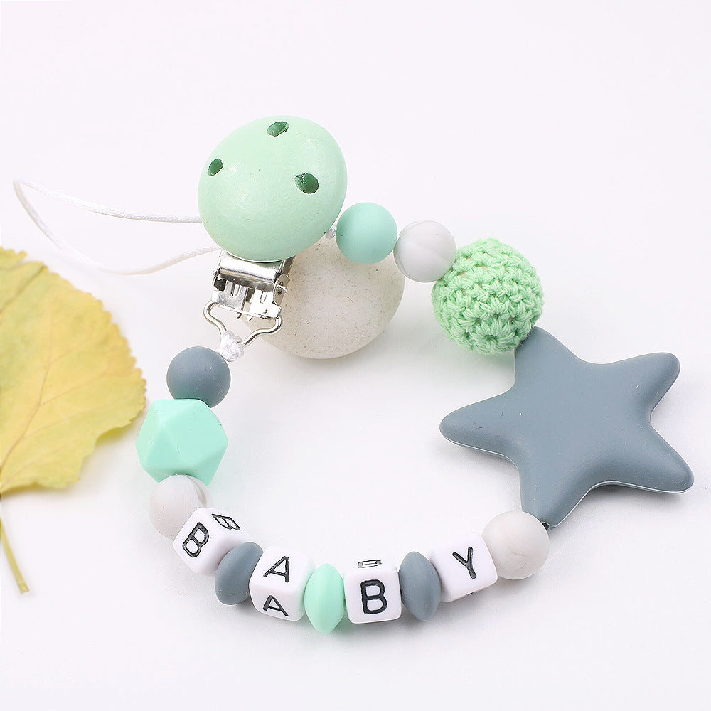 Star Silicone Pacifier Chain