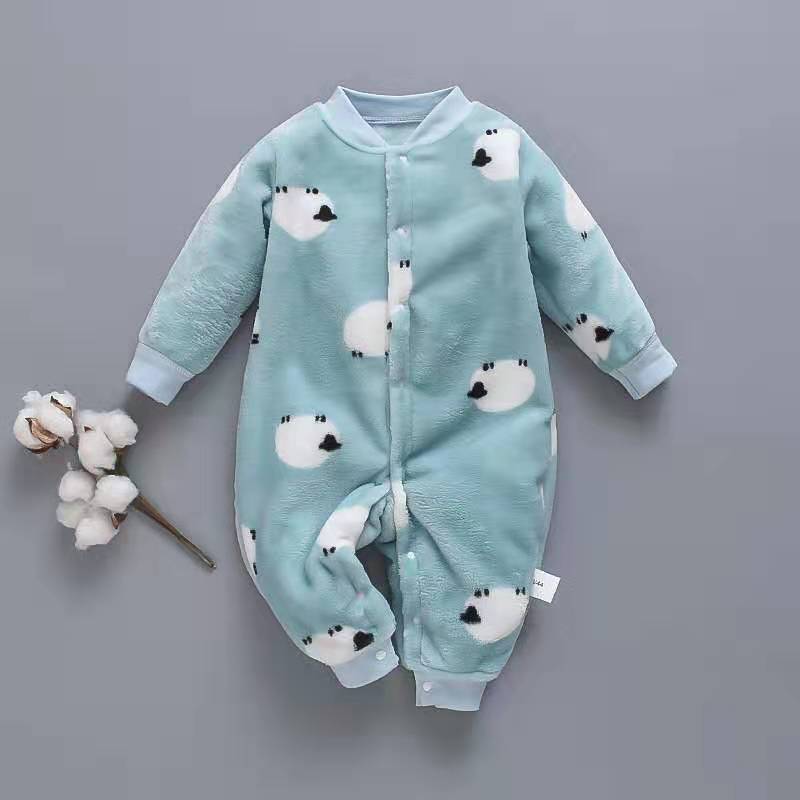 Flannel Baby Romper