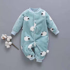 Flannel Baby Romper