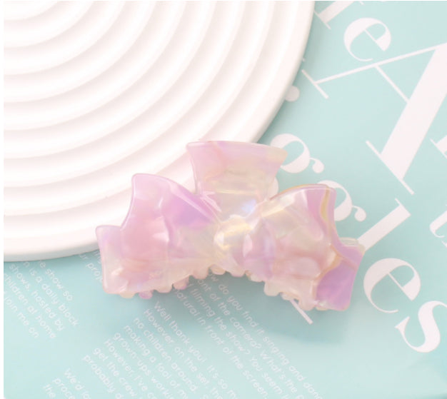Acetate Grip Sweet Bow Shark Clip Hair