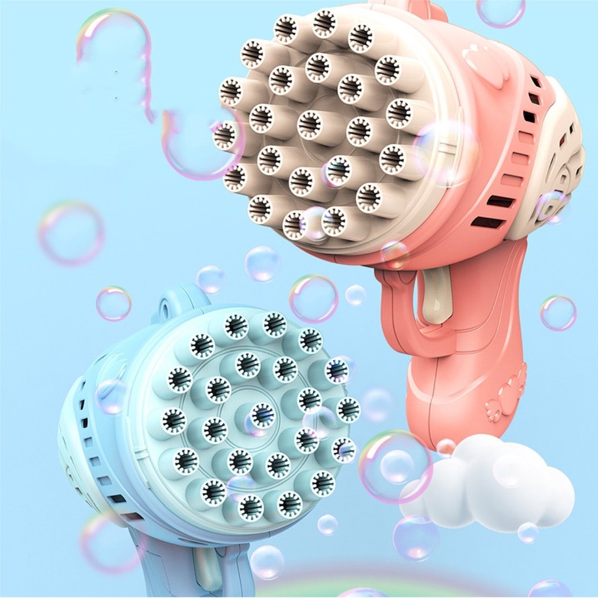 23-Hole Gatling Bubble Machine