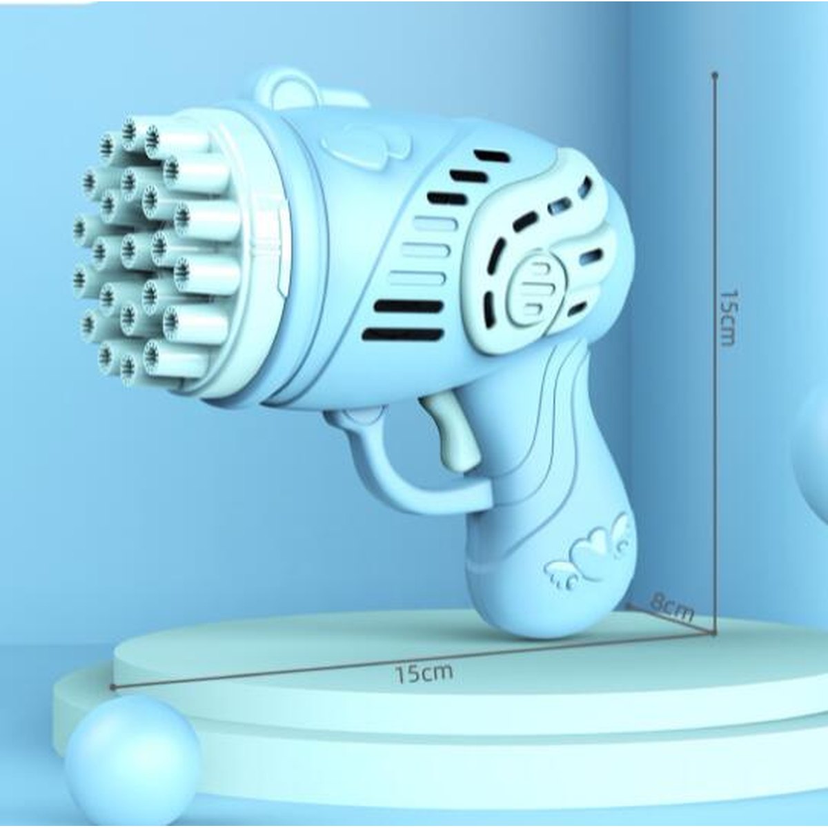 23-Hole Gatling Bubble Machine