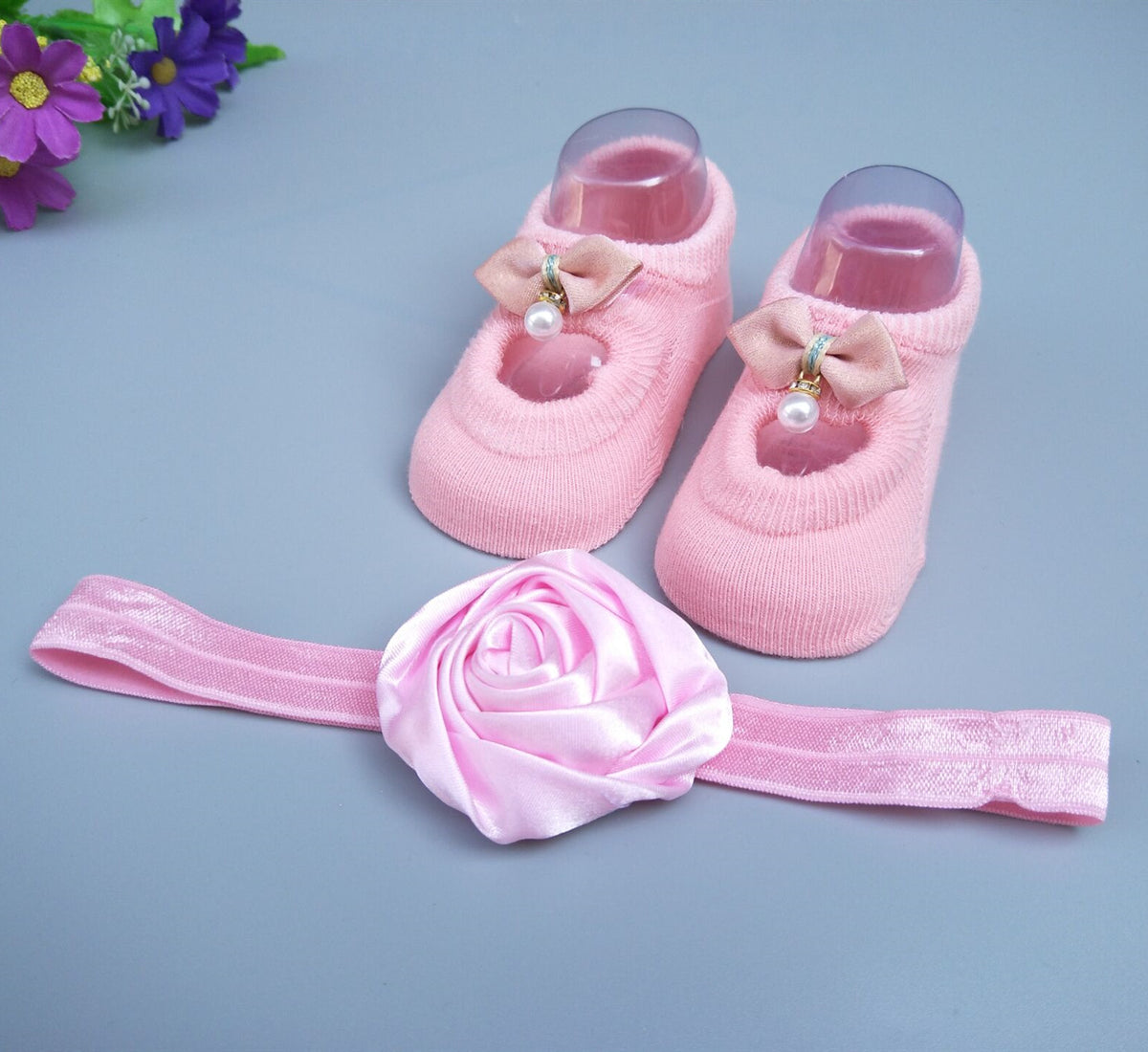 Baby Socks Headband Gift Box