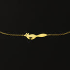 Running Fox Charm Bracelet