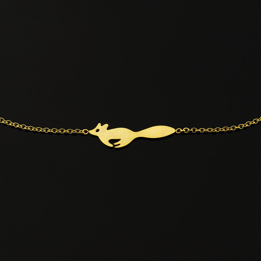 Running Fox Charm Bracelet