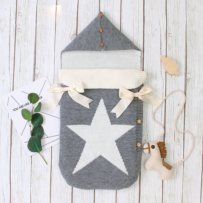 Star Knit Baby Sleeping Bag