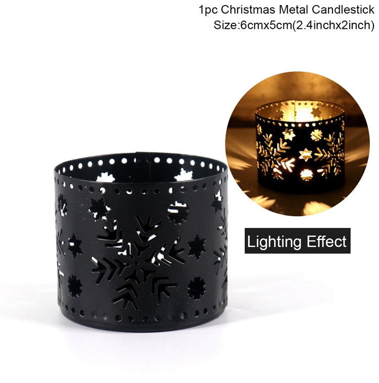 Christmas Iron Candle Holder