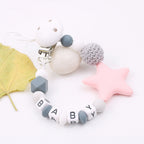 Star Silicone Pacifier Chain