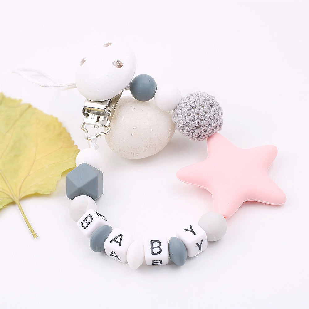 Star Silicone Pacifier Chain