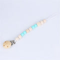 Wood & Silicone Bead Pacifier Chain