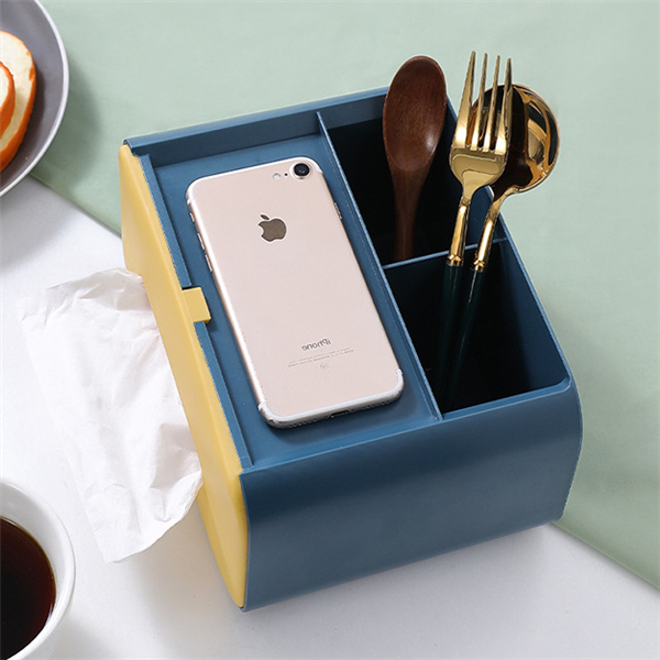 Desktop Tissue & Makeup Organizer