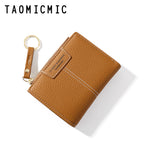 Short Zipper Two-fold Wallet