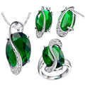 Color Blue Green Jewelry Set
