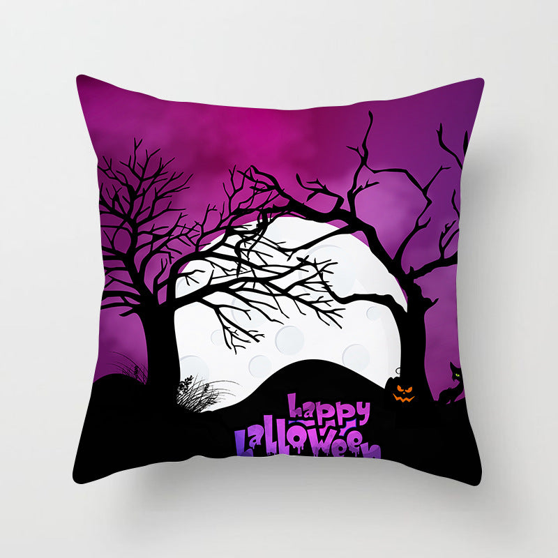 Printed Throw Pillow Cushion Cover