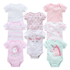 Baby Newborn Cartoon Short-sleeved Romper Casual