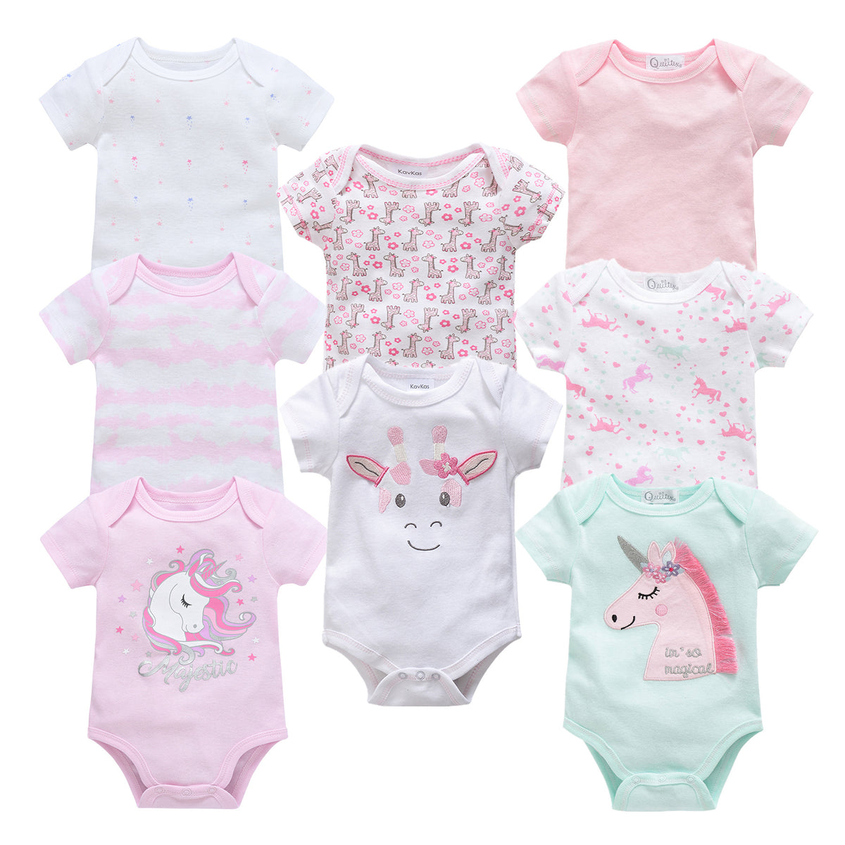 Baby Newborn Cartoon Short-sleeved Romper Casual